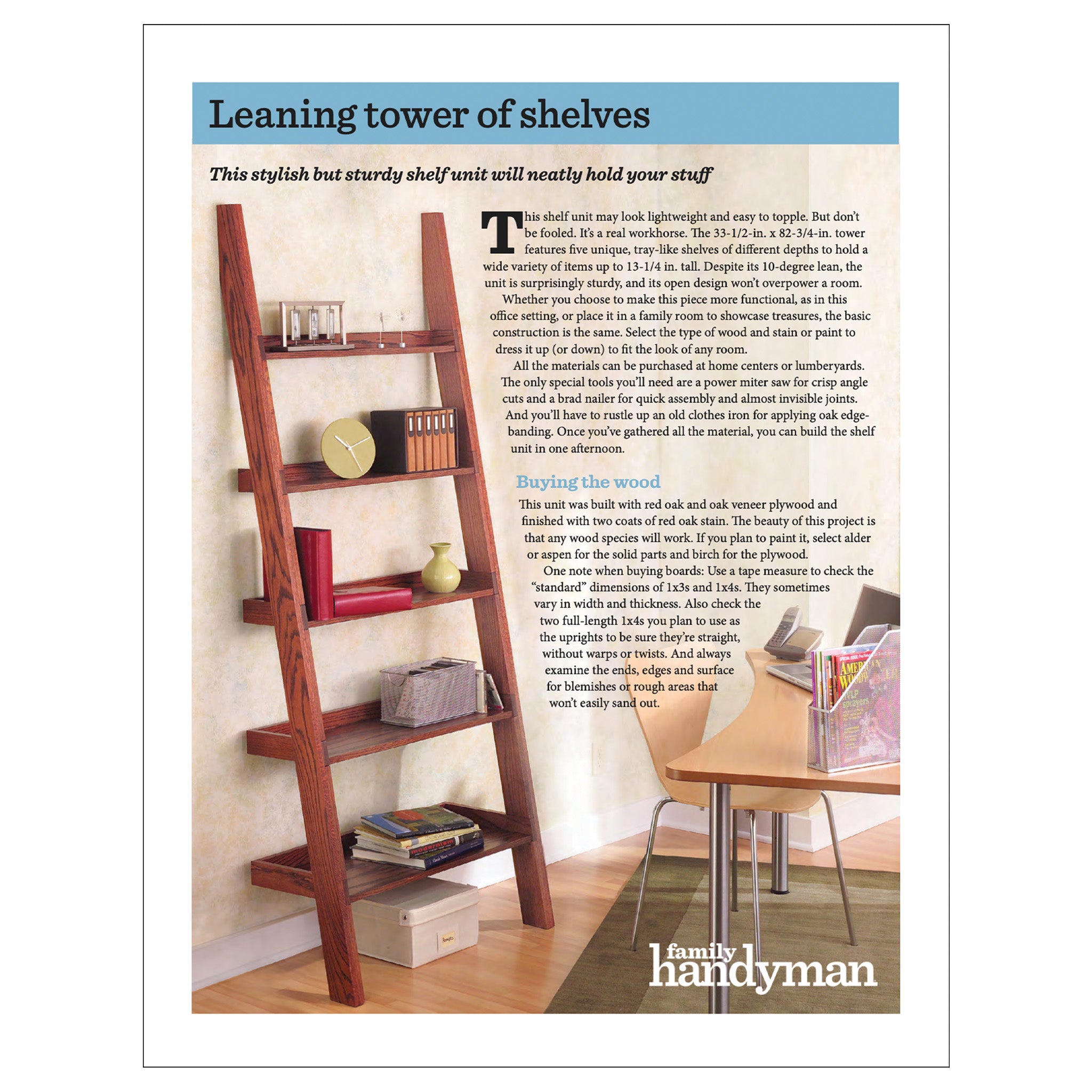 Leaning Tower of Shelves