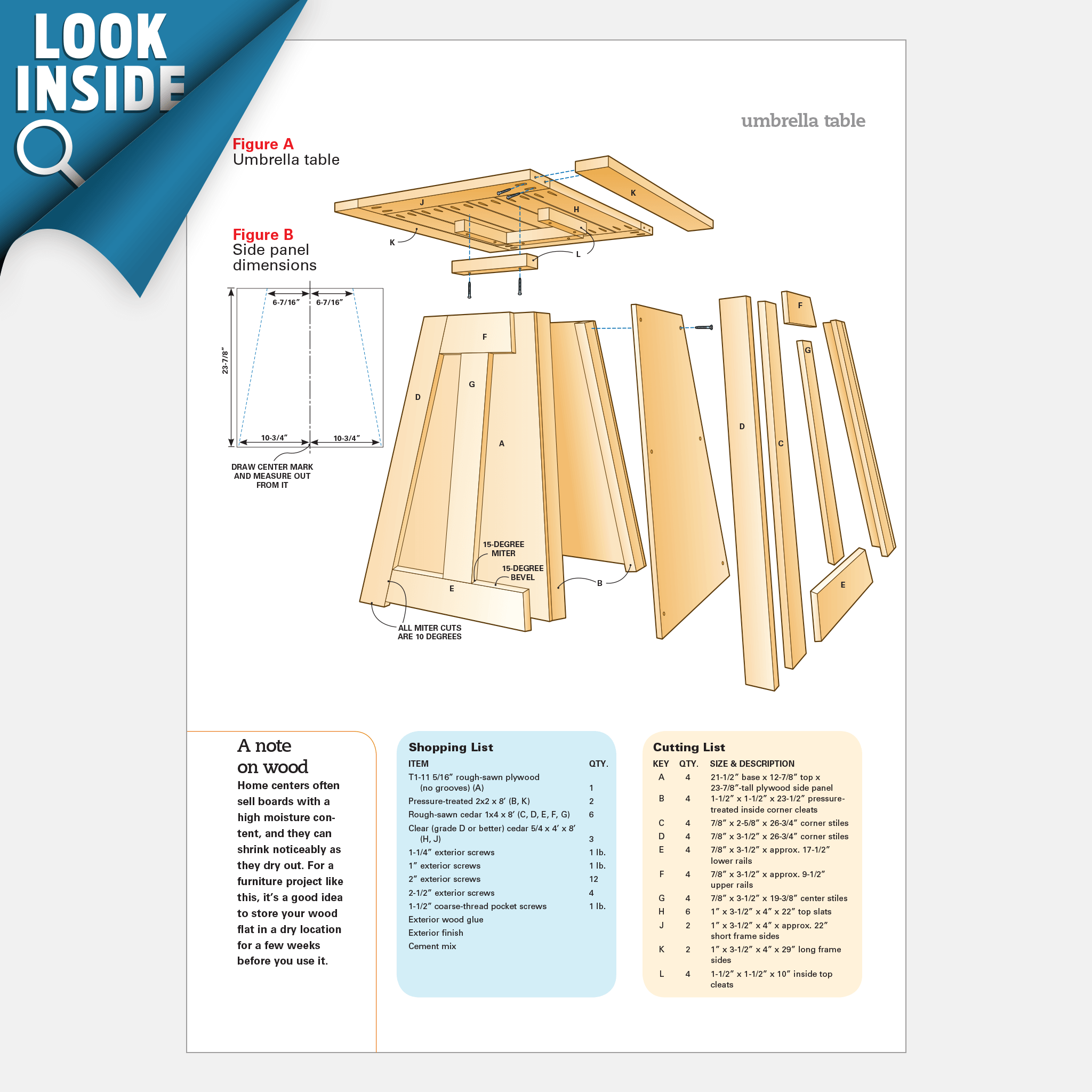 Patio Umbrella Stand Table - Image 3